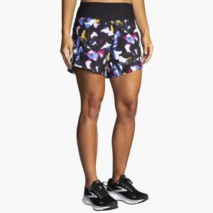 NWT Brooks Chaser 5" Short - Fast Floral Print, Women's L
